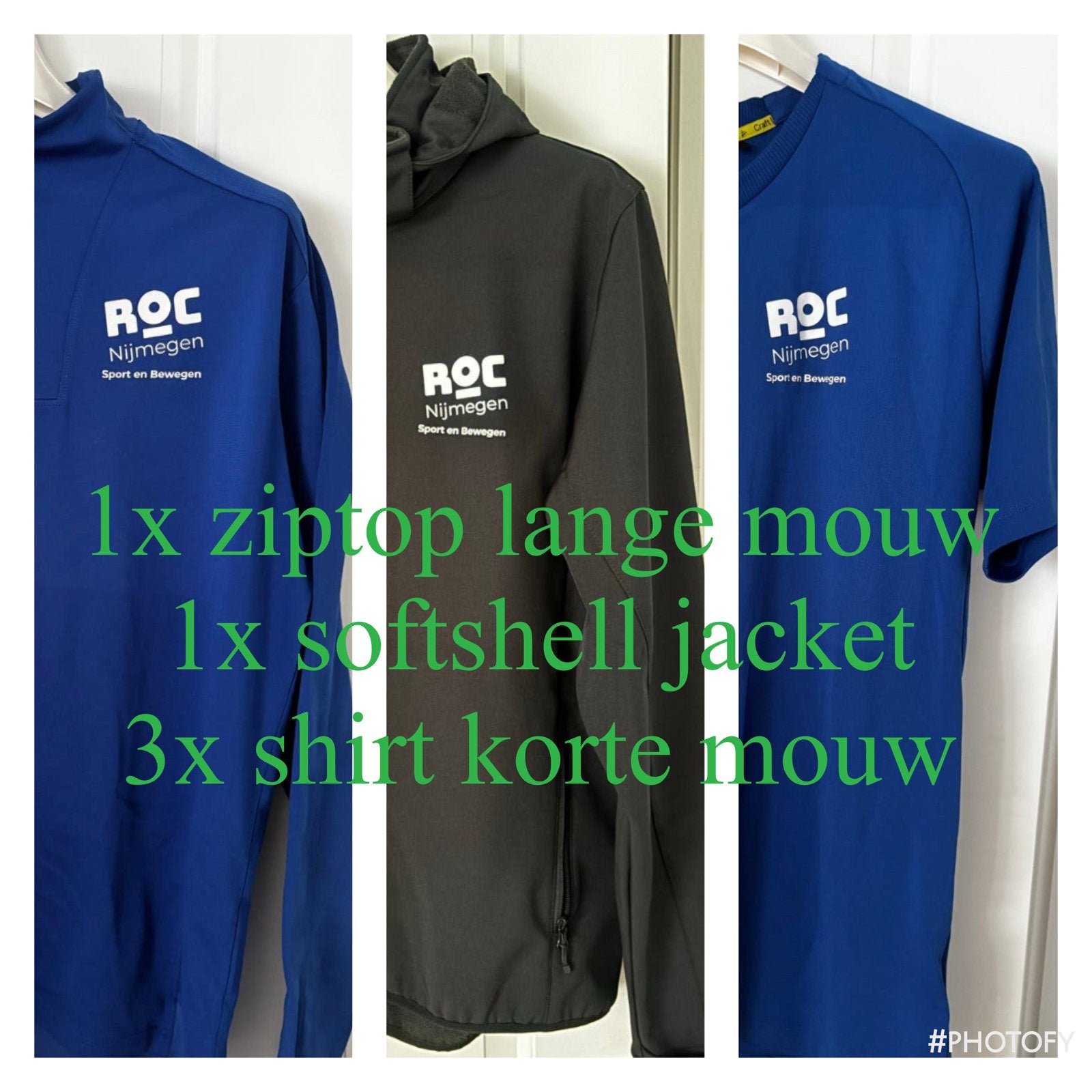 ROC Nijmegen Sportkleding set ZGAN mt L, Maat 52/54 (L), Meerkleurig, Ophalen of Verzenden, Zo goed als nieuw