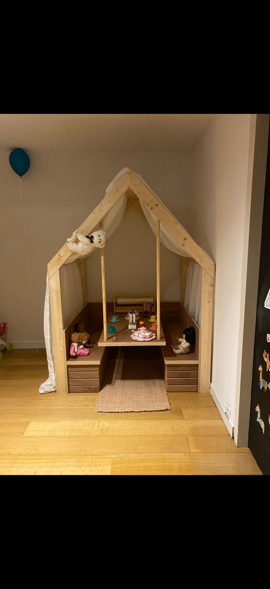 Houten speelhuisje/bedhuisje voor kinderen, Kinderen en Baby's, Ophalen, Gebruikt, Hout