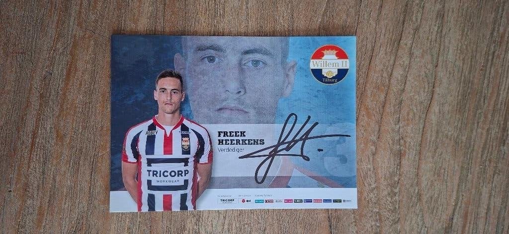 Spelerskaart met handtekening; Freek Heerkens # Willem II, Ophalen of Verzenden, Nieuw, Willem II, Spelerskaart