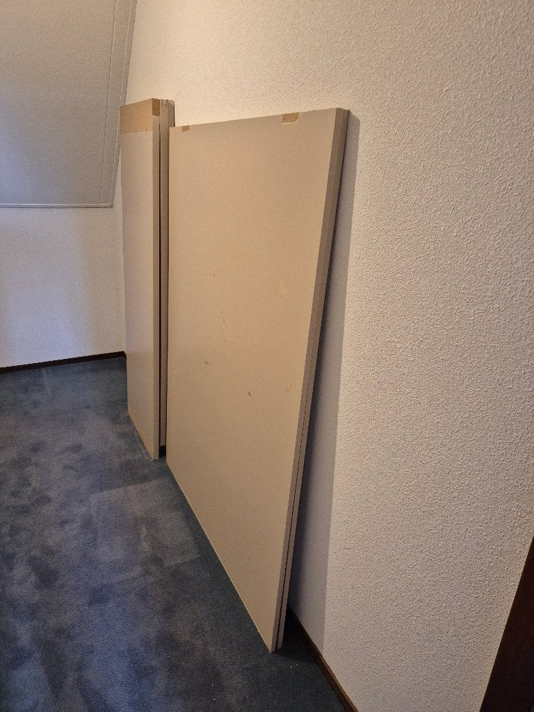 MDF platen 18mm en 30mm gratis evt incl. railsysteem, Doe-het-zelf en Verbouw, Platen en Panelen, Ophalen, Gebruikt, Hout