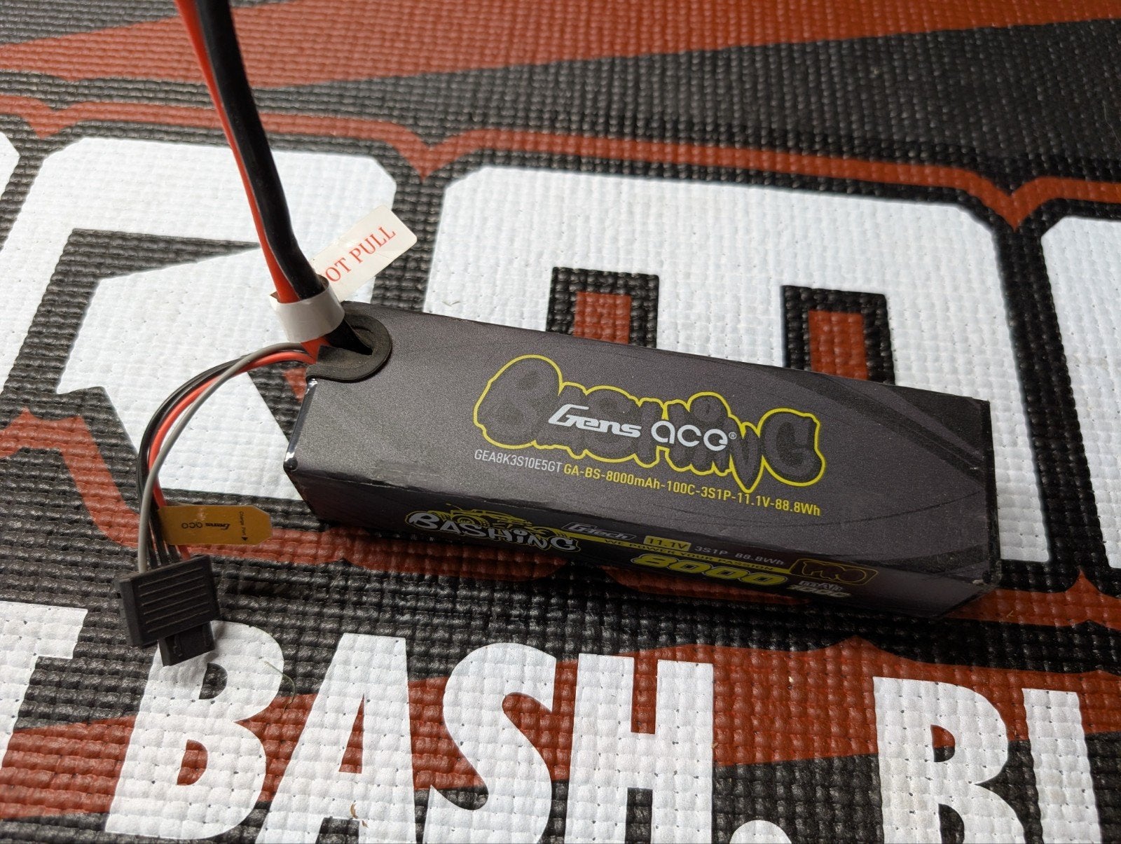 Gens Ace Bashing 3S 8000mAh 100C EC5 hardcase LiPo, Ophalen of Verzenden, Zo goed als nieuw