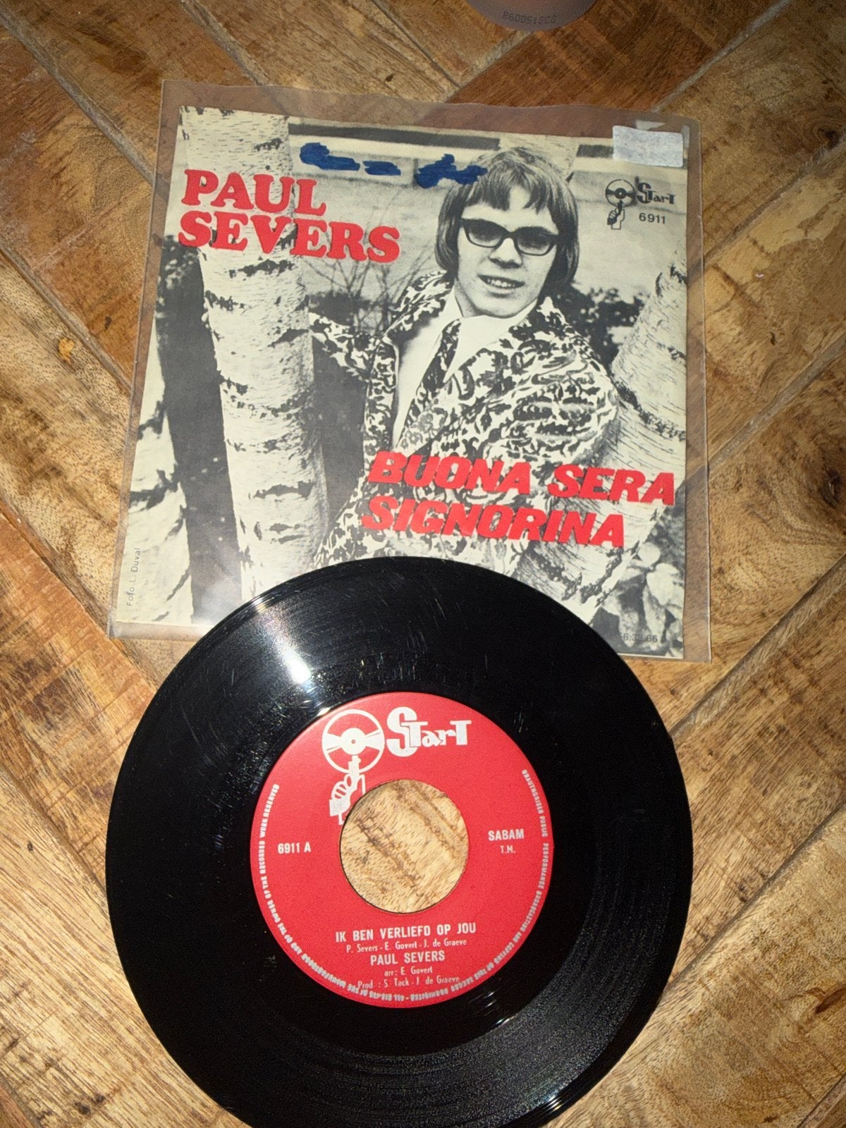 Paul Severs - Buona Sera Signorina / Ik Ben Verliefd Op Jou, Ophalen, Gebruikt, 7 inch, EP