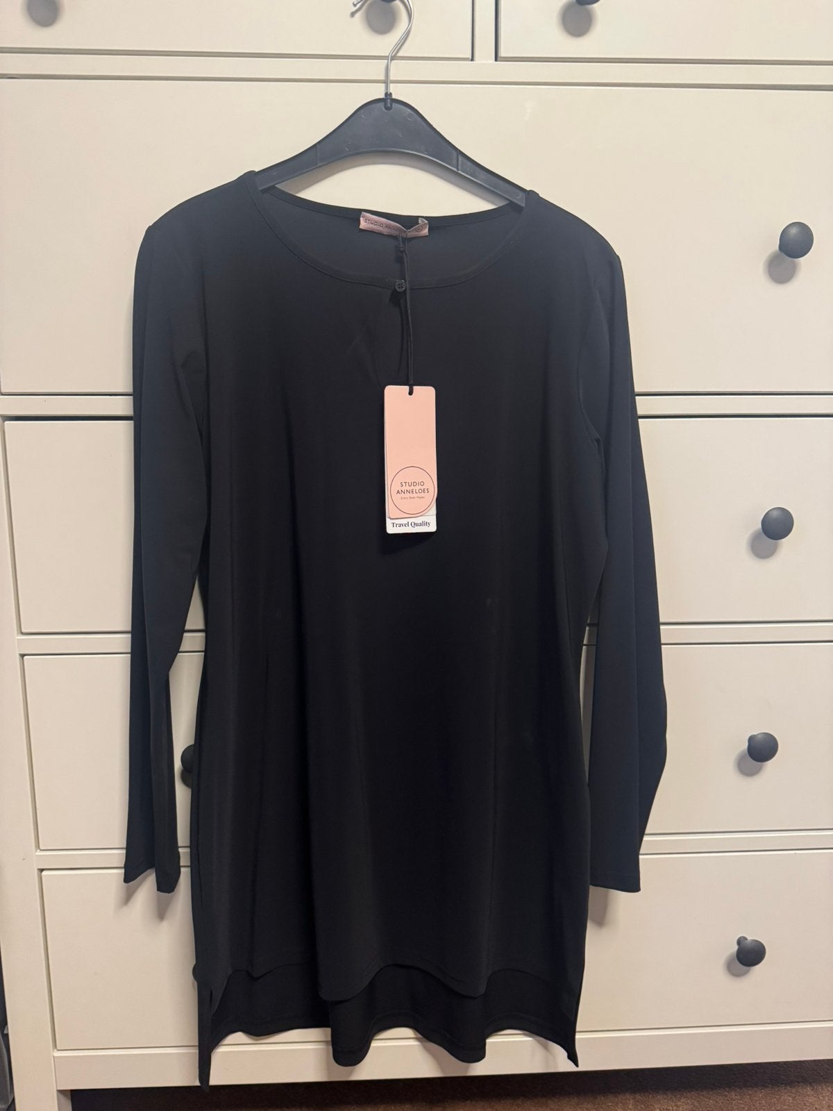 Studio Anneloes nieuw zwart Odette tuniek shirt maat XL, Verzenden, Nieuw, Maat 46/48 (XL) of groter, Zwart