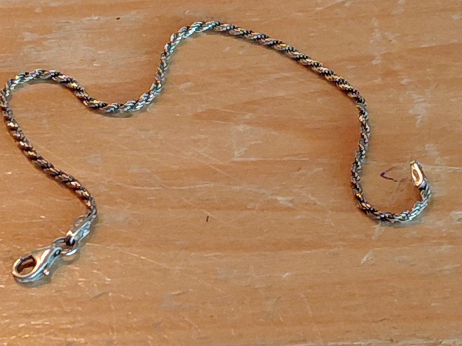 20 CM LANGE ZILVEREN ( 925 GEMERKT ) ARMBAND  MET GOED SLOT, Ophalen of Verzenden
