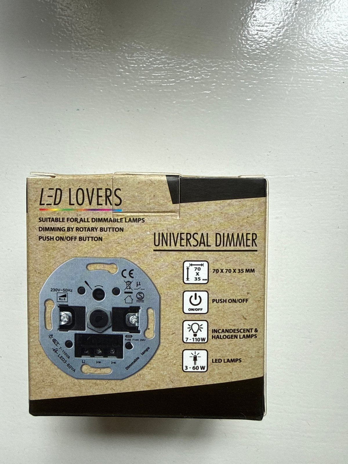 5x LED Lovers Universele Dimmer LED, Halogeen en Gloeilamp, Doe-het-zelf en Verbouw, Elektra en Kabels, Ophalen, Nieuw, Overige merken
