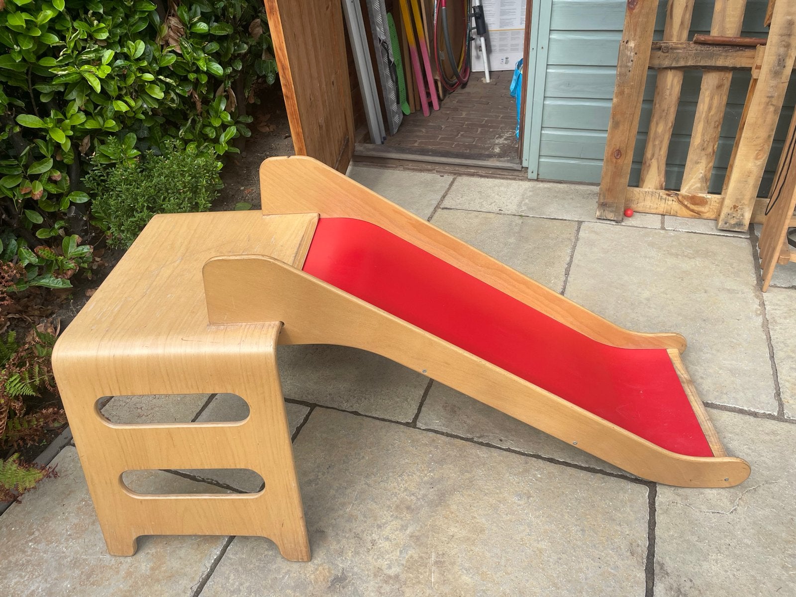 Houten kinderglijbaan ikea virre, Ophalen, Gebruikt