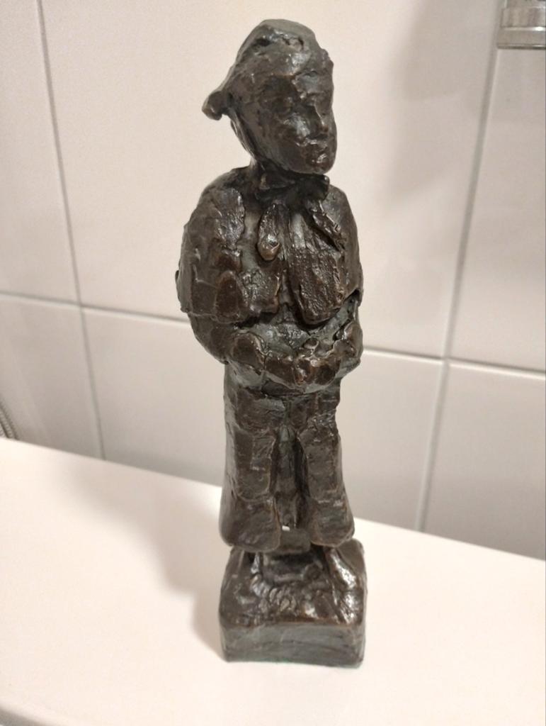 Bronzen beeld "de diacones" Jits Bakker (1937-2014), Ophalen of Verzenden
