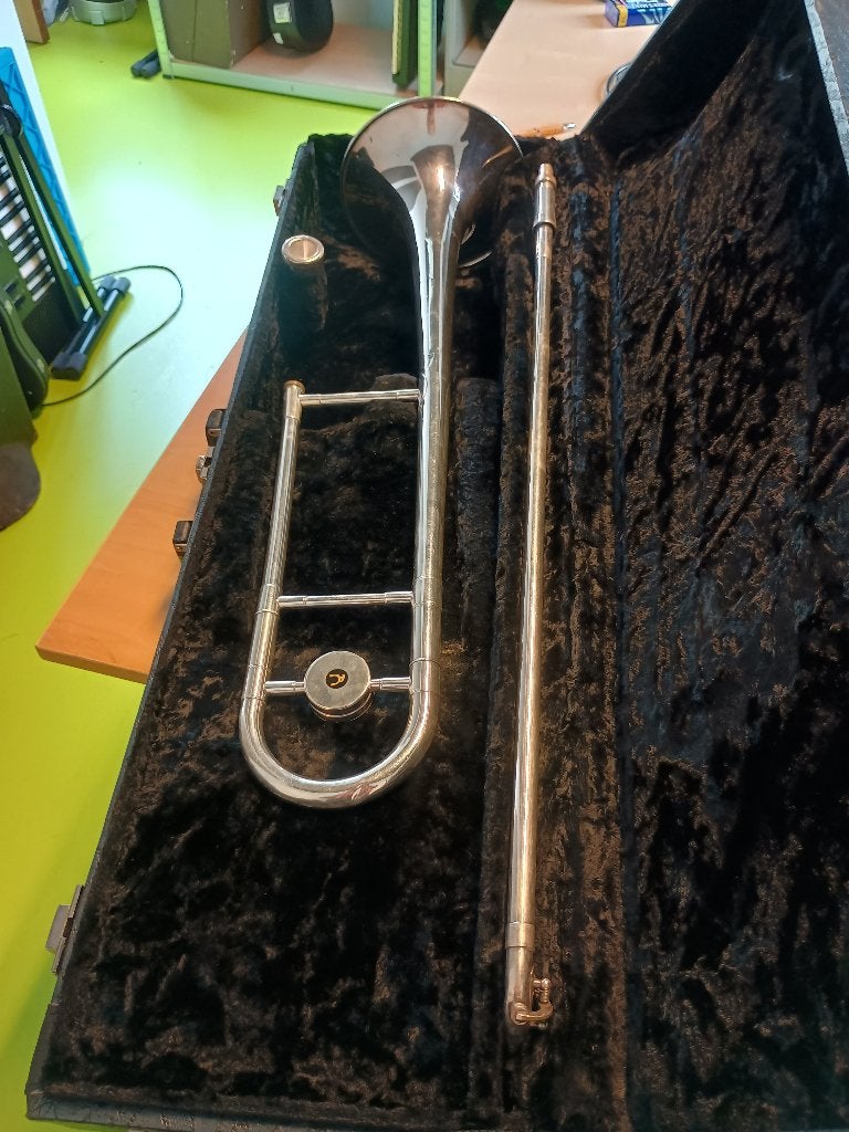 Trombone, Antoine Courtois, Gebruikt, Antoine Courtois, Onbekend, Ophalen of Verzenden
