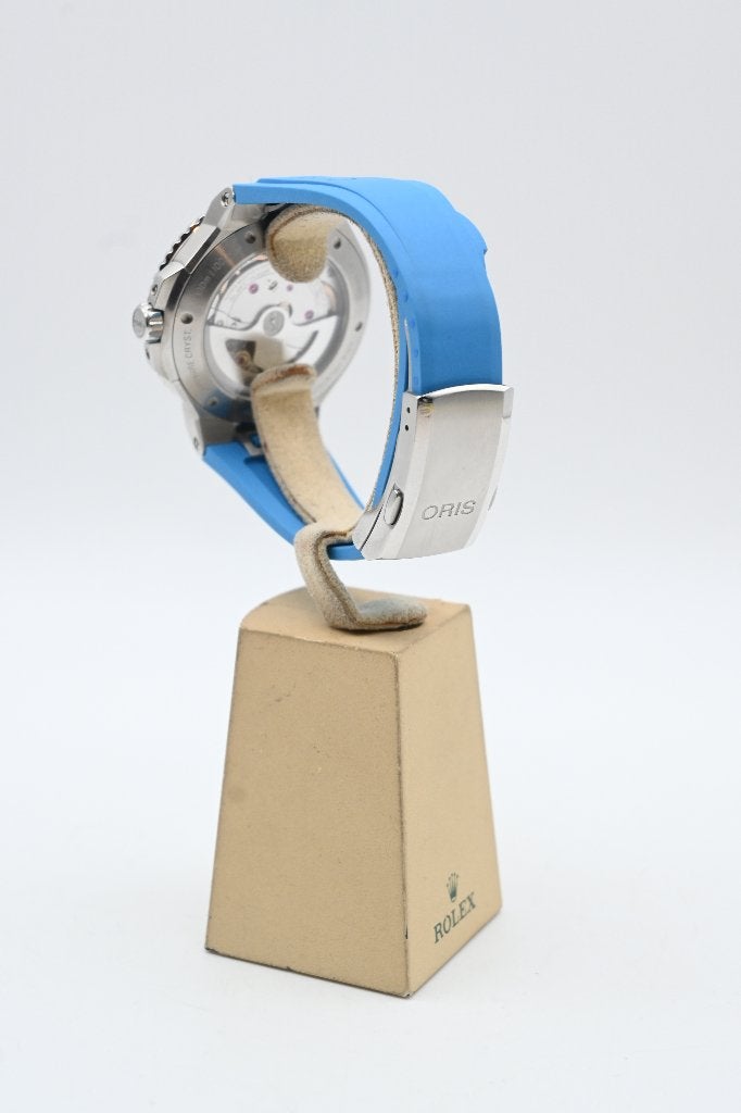 Oris Aquis Date Cal.400 - Luxe Duikhorloge, Oris Aquis Date Cal.400, Zwart, Ophalen of Verzenden, Zo goed als nieuw