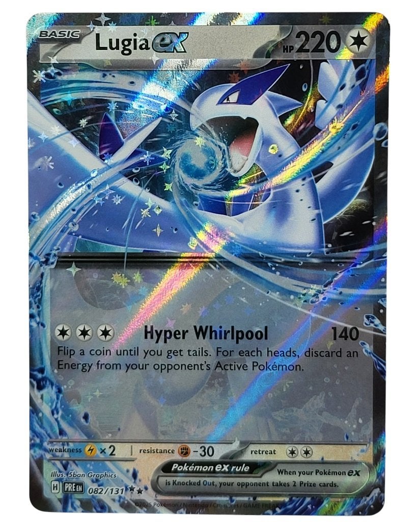 082/131 Lugia ex - PRE (ENG), Ophalen of Verzenden, Nieuw, Losse kaart, Foil