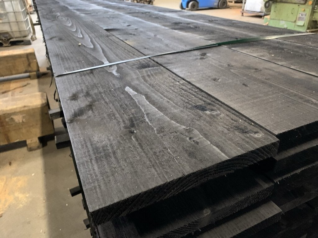 extra brede vurenhouten zwart 2.5x27 cm  vurenhout, Doe-het-zelf en Verbouw, Hout en Planken, Ophalen of Verzenden, Nieuw, Vuren