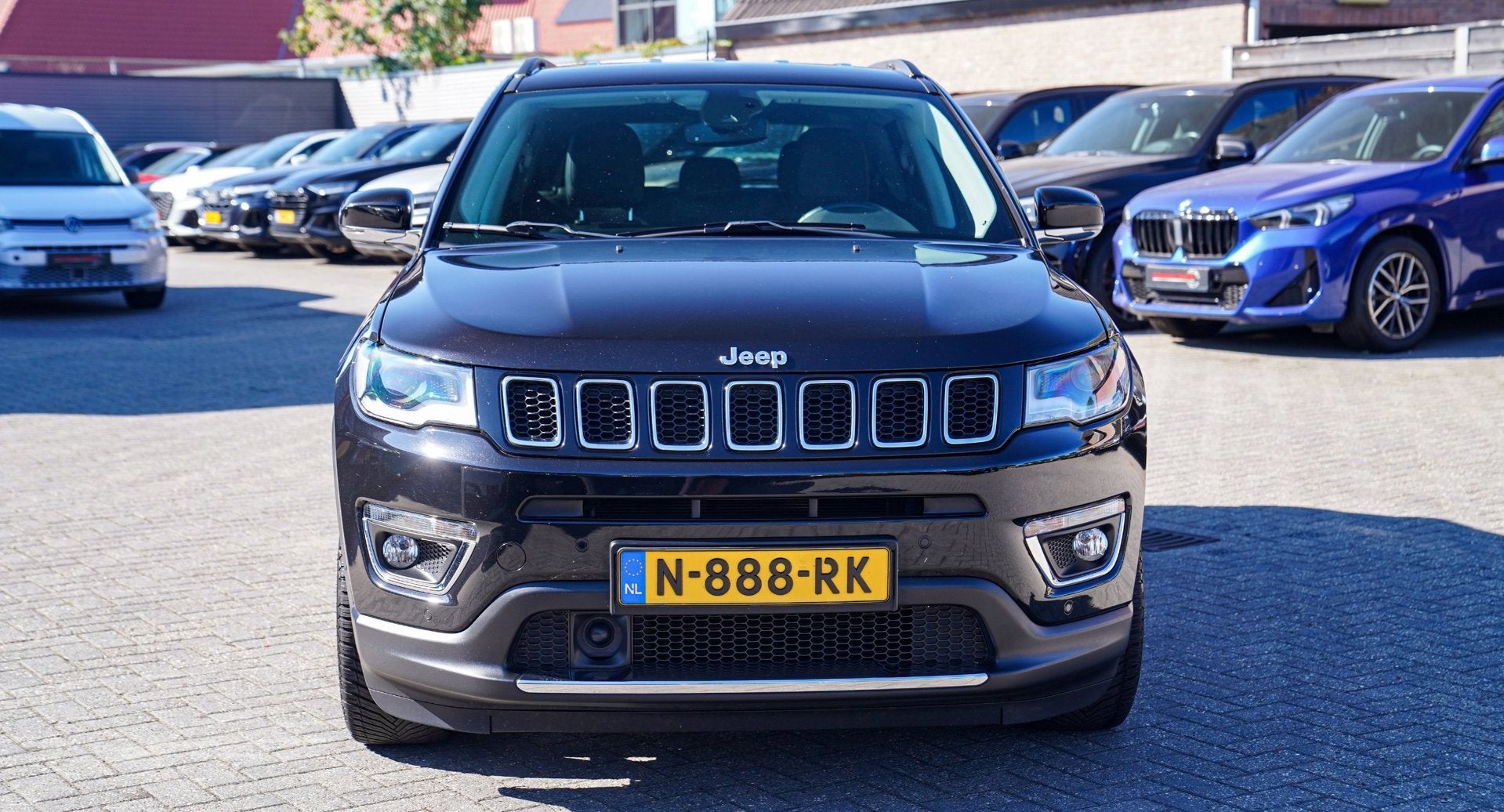 Jeep Compass 1.3T Limited | Automaat | Stoelverwarming | Lux, Auto's, Jeep, 4 cilinders, 150 pk, Zwart, 600 kg