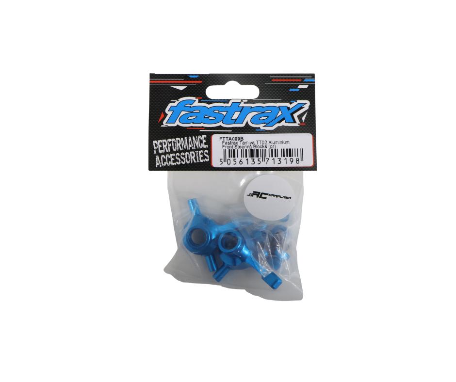 FASTRAX TAMIYA TT02 ALUM FRONT STEERING BLOCKS (PR) FTTA009B, Ophalen of Verzenden, Nieuw, Overige schalen, Onderdeel
