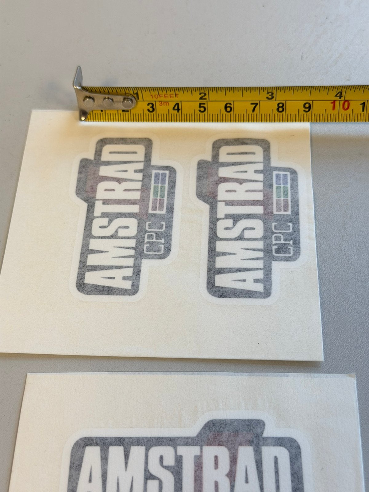 4x Amstrad CPC Retro Stickers 8-bit vintage Computer Logo, Ophalen of Verzenden, Nieuw