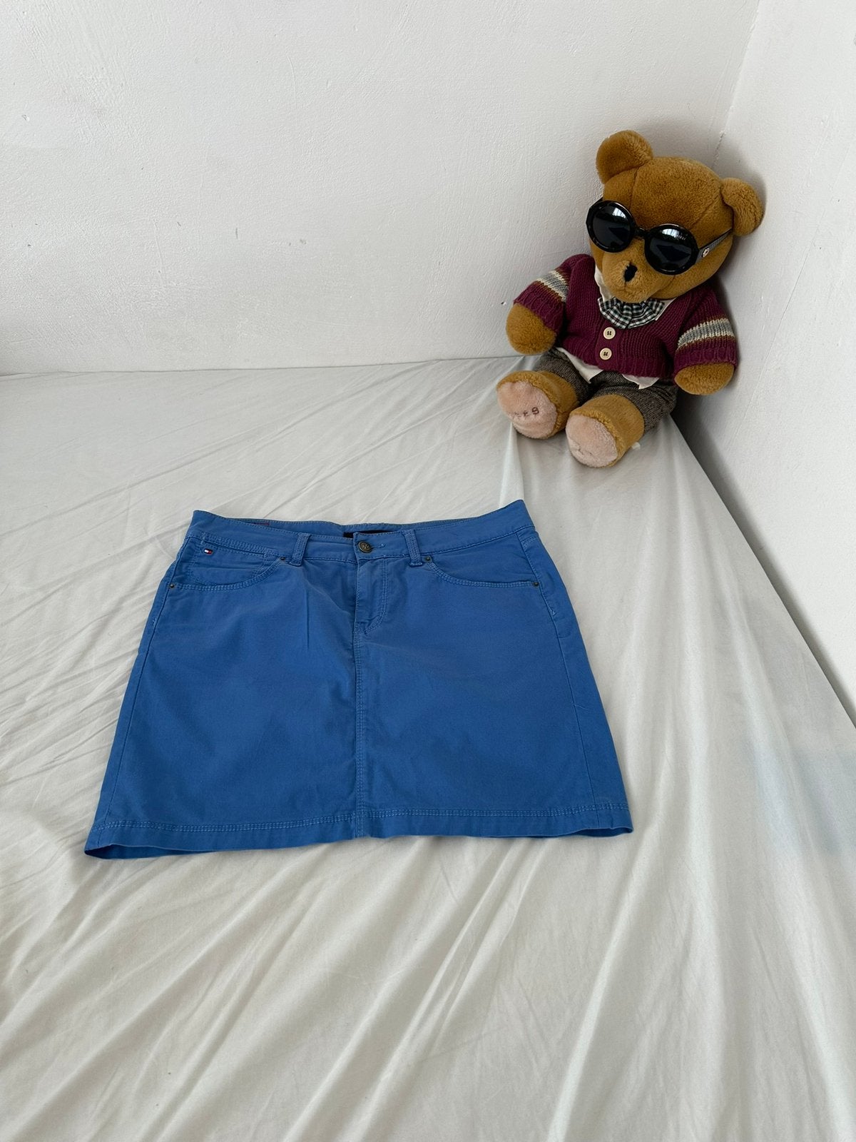 Vintage Tommy Hilfiger rok, Blauw, Ophalen of Verzenden, Zo goed als nieuw, Maat 36 (S)