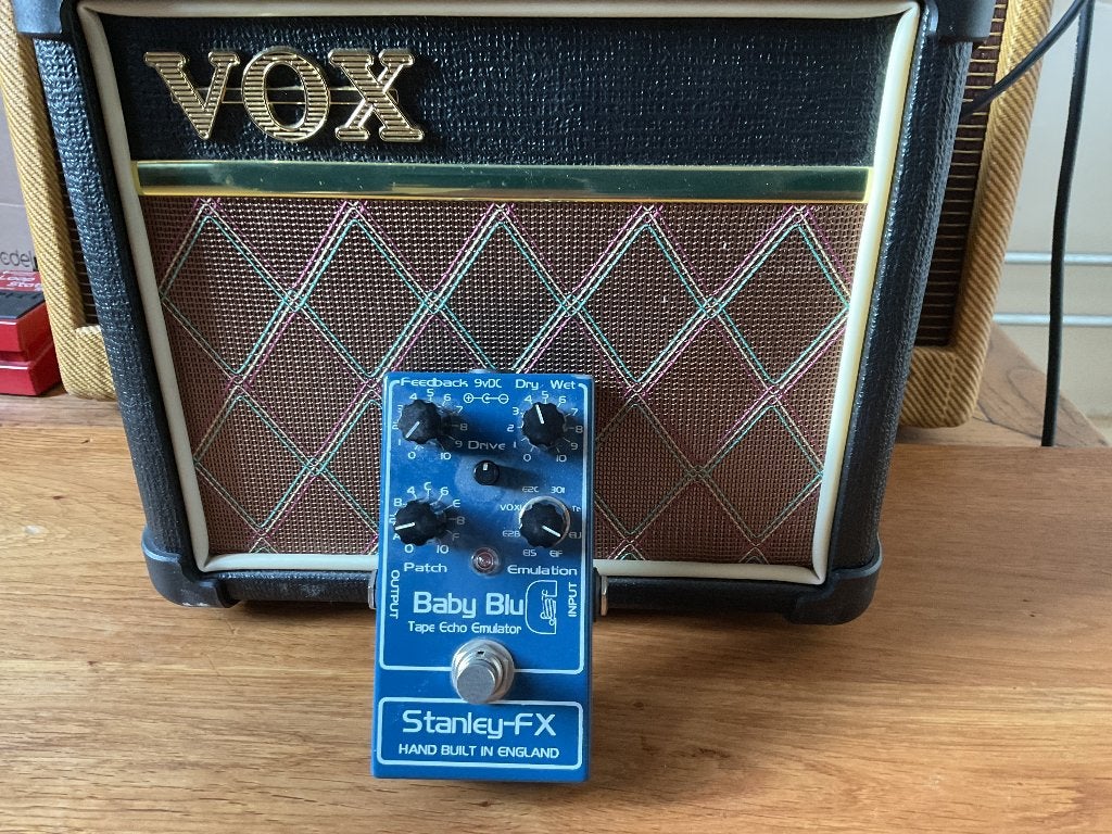 Stanley-FX Baby Blue Tape Echo Emulator, Ophalen of Verzenden, Zo goed als nieuw, Delay of Echo