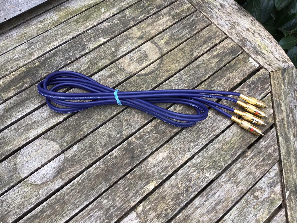 OEHLBACH RCA INTERLINK, NF1, GOLD TIPPED CONNECTORS, NEW, Ophalen of Verzenden, Nieuw, Minder dan 2 meter, Interlink-kabel