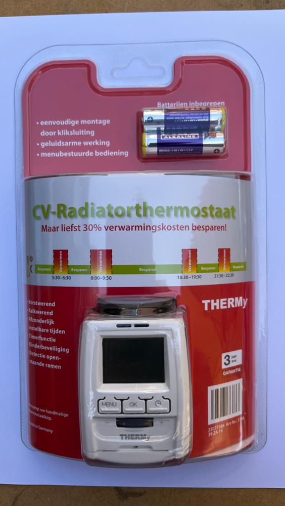 4x Thermy CV-Radiatorthermostaat, Ophalen, Slimme thermostaat, Nieuw