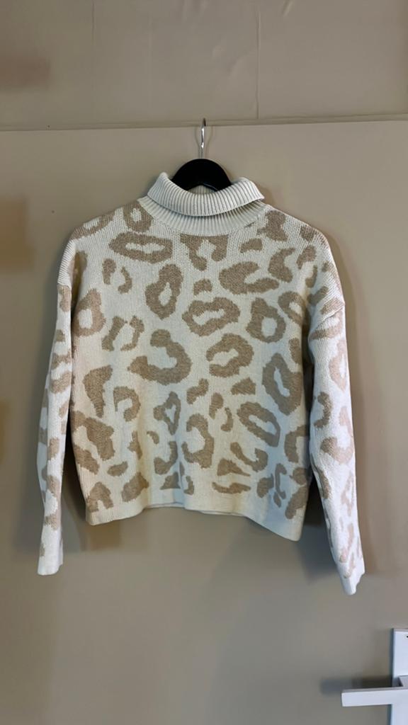 Shein rok met trui S, Kleding | Dames, Rokken, Ophalen of Verzenden, Zo goed als nieuw, Beige, Onder de knie