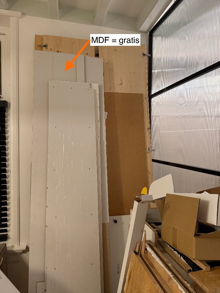 Gratis MDF platen - ophalen in Haarlem, Doe-het-zelf en Verbouw, Ophalen, Gebruikt, Overige materialen, Minder dan 20 mm