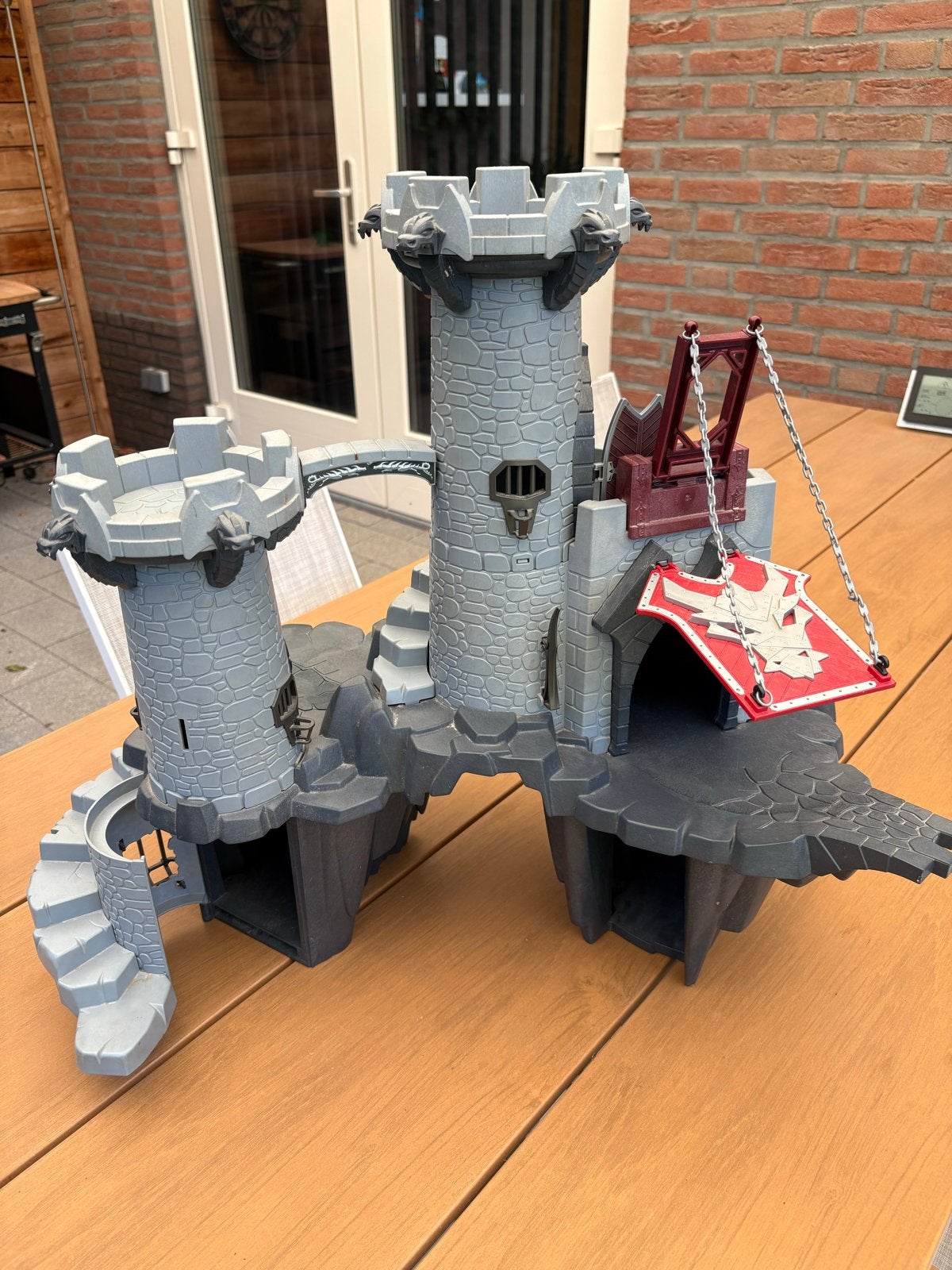 Playmobil Kasteel - zwarte drakenburcht, Gebruikt, Complete set, Ophalen of Verzenden, Kasteel/Fort