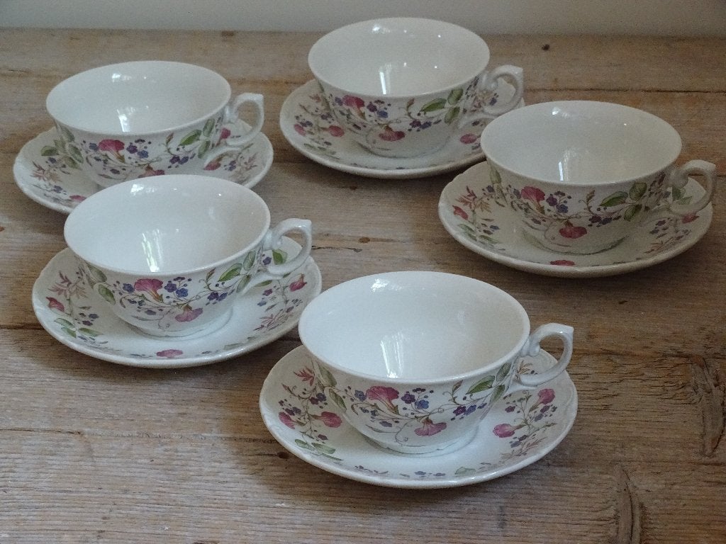 Servies, Spaans PONTESA, Bloemetjes (HEMA), gaaf, Ophalen of Verzenden