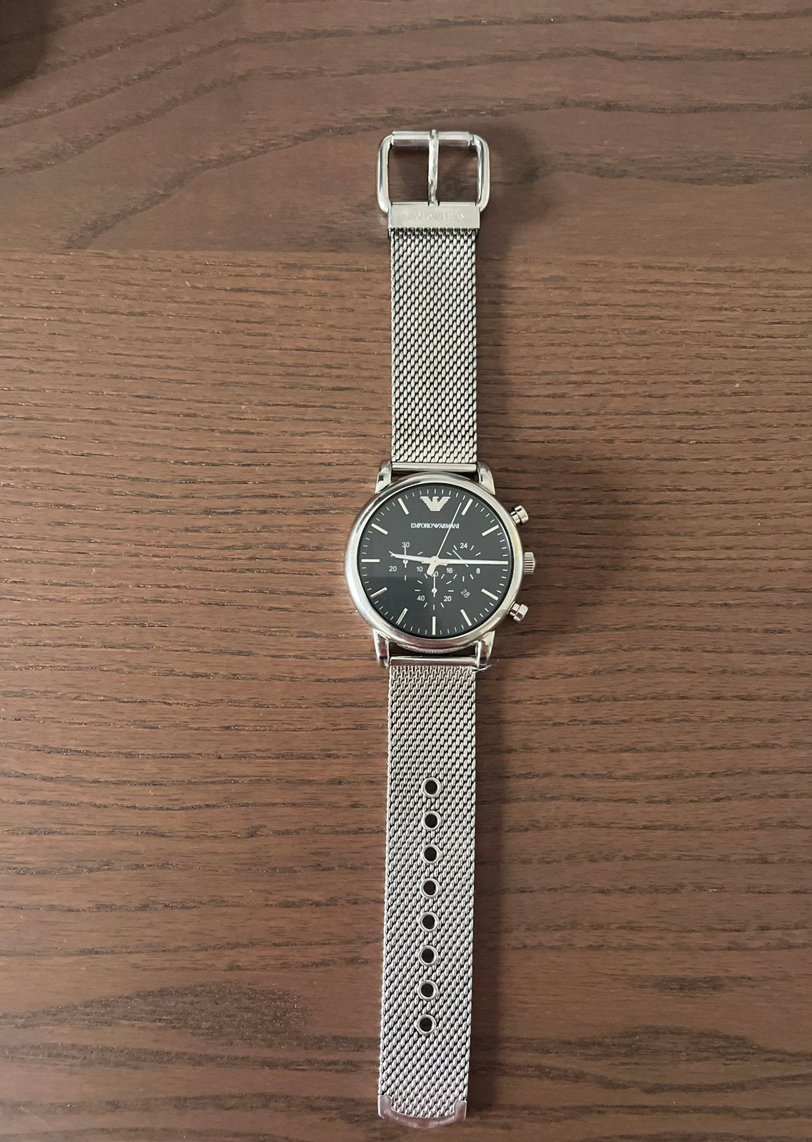 Emporio Armani horloge, Sieraden, Tassen en Uiterlijk, Overige merken, Staal, Polshorloge, Ophalen of Verzenden