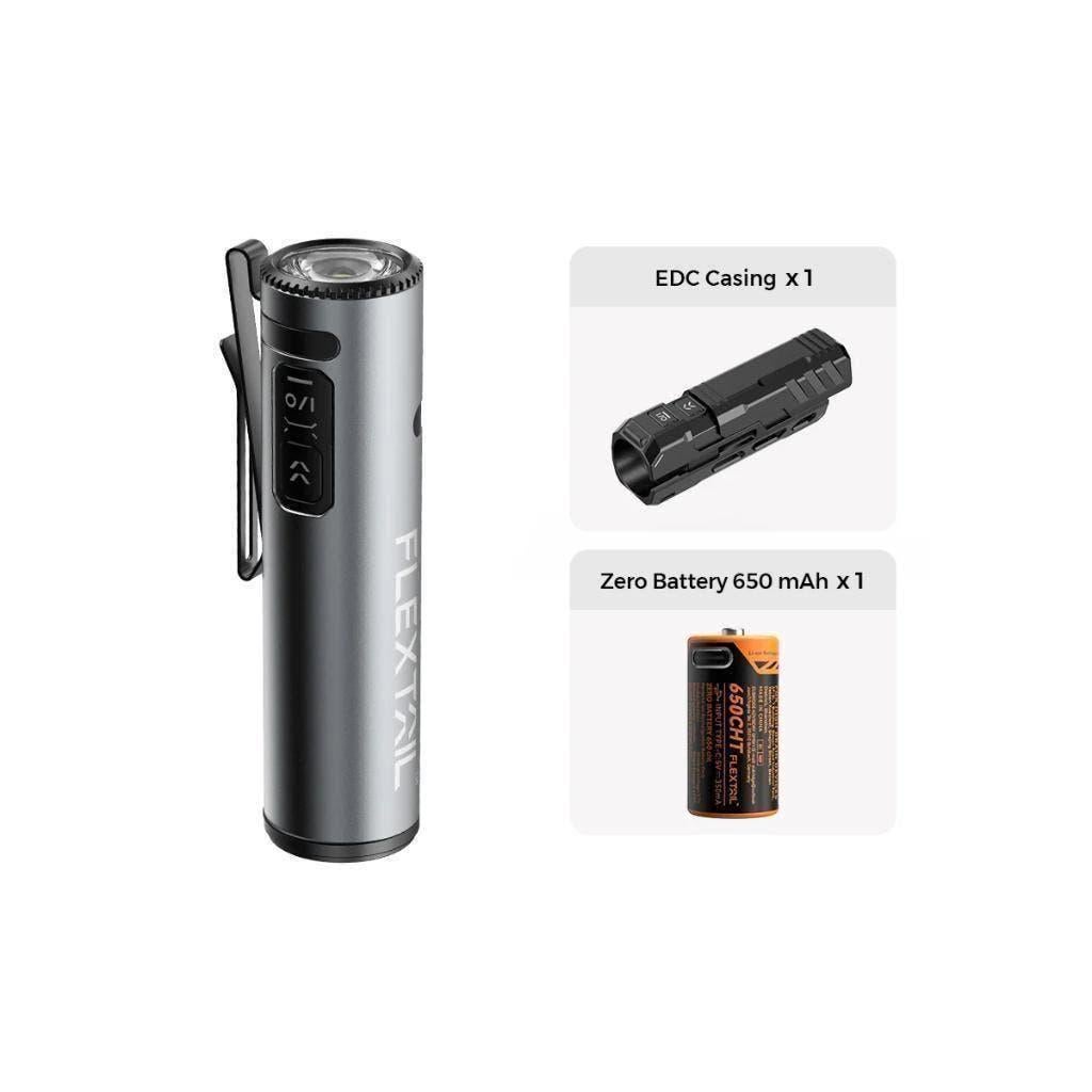 FLEXTAIL ZERO FLASHLIGHT Ultra lichte en heldere EDC zaklamp, Ophalen of Verzenden, Nieuw, Accu