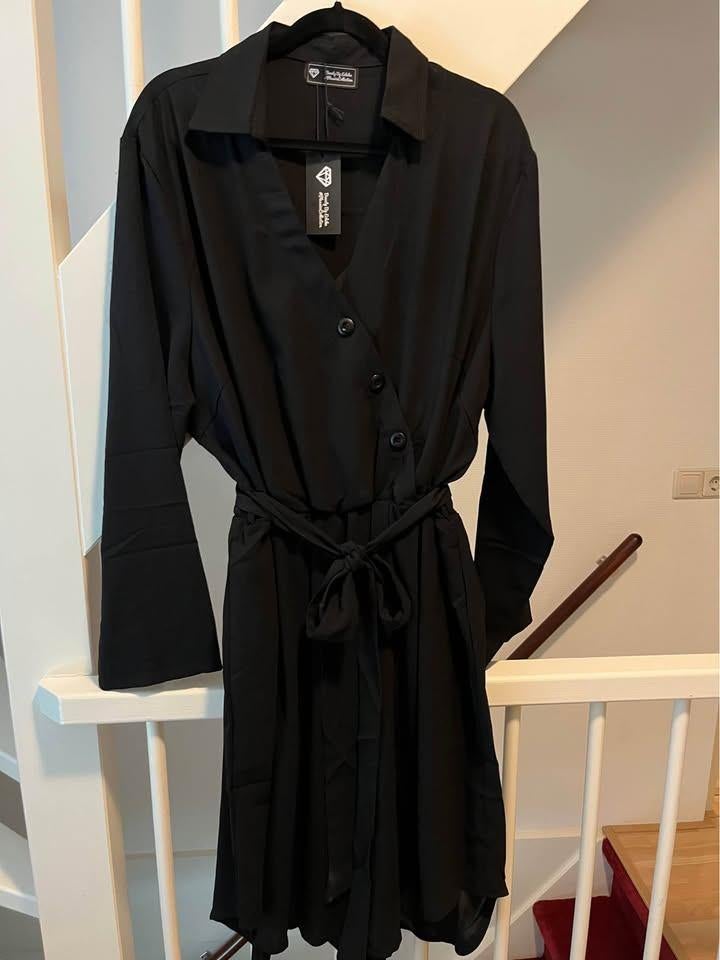 NIEUW Zwart tuniek 52/54, Kleding | Dames, Verzenden, Nieuw, Zwart, Blouse of Tuniek