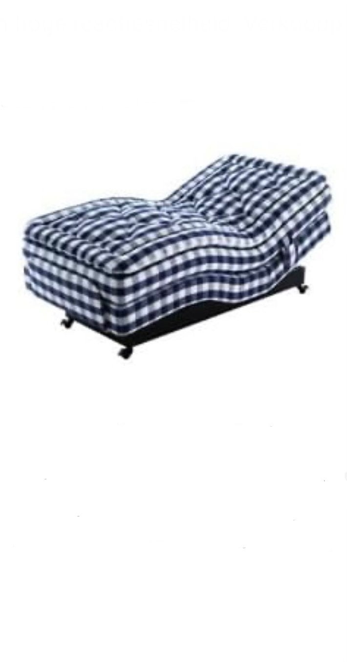 Hästens 1 persoons bed, Ophalen, 90 cm, Eenpersoons, Blauw
