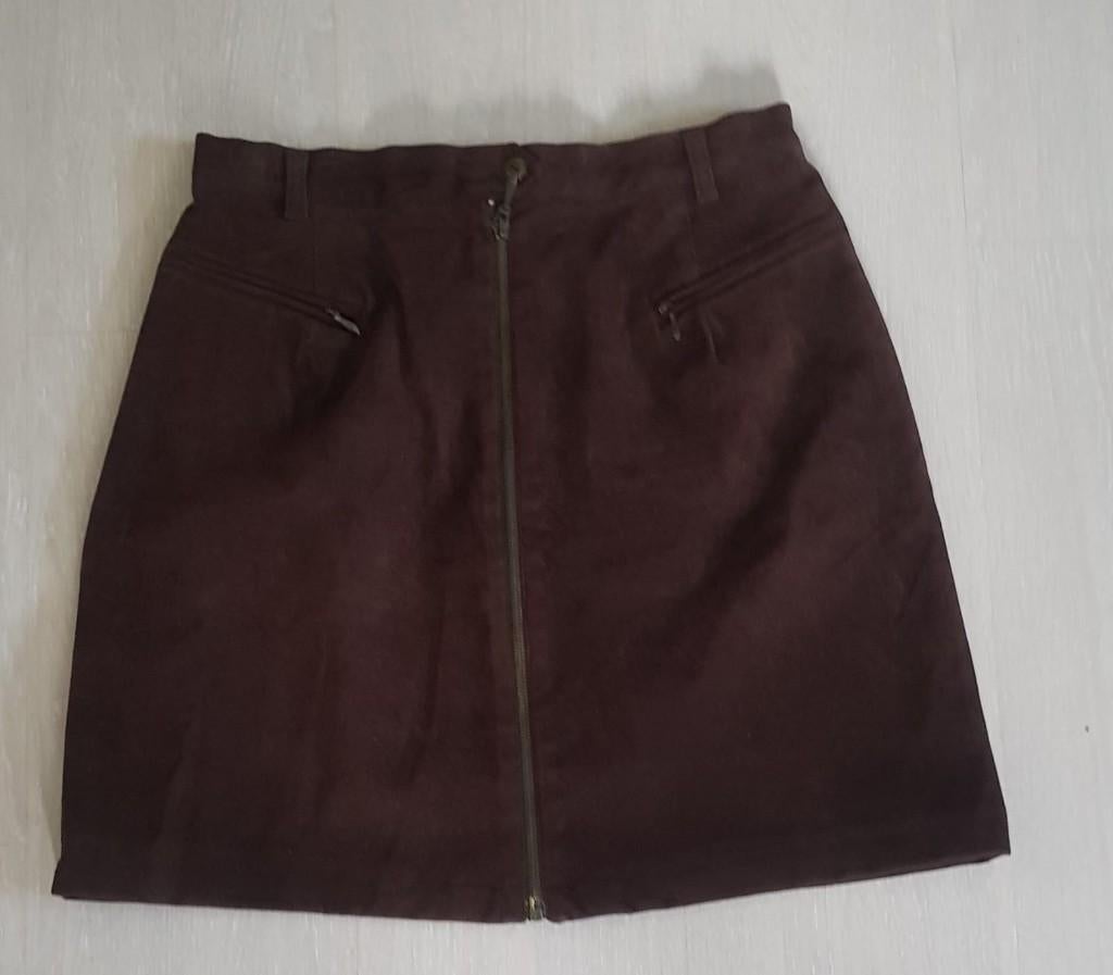 Nieuw, rok, bruin, mt 40, suede look a like, Maat 38/40 (M), Bruin, Nieuw, Ophalen of Verzenden