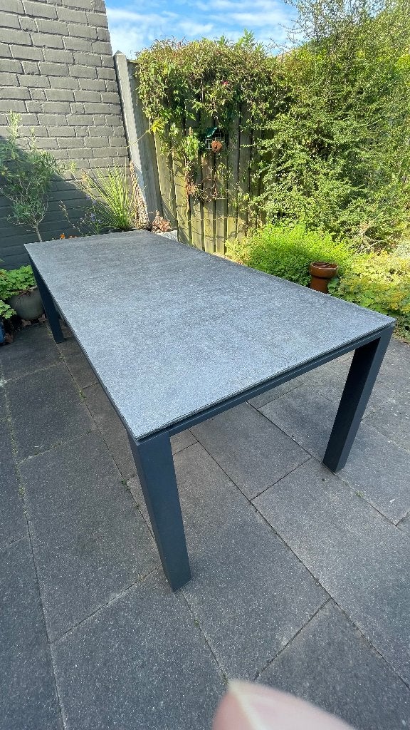 Tuintafel, Ophalen, Gebruikt, Rechthoekig, Overige materialen