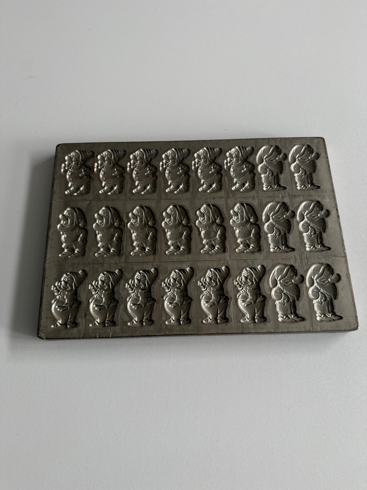 Metalen gietvorm – 24 kabouters – vintage, Ophalen of Verzenden