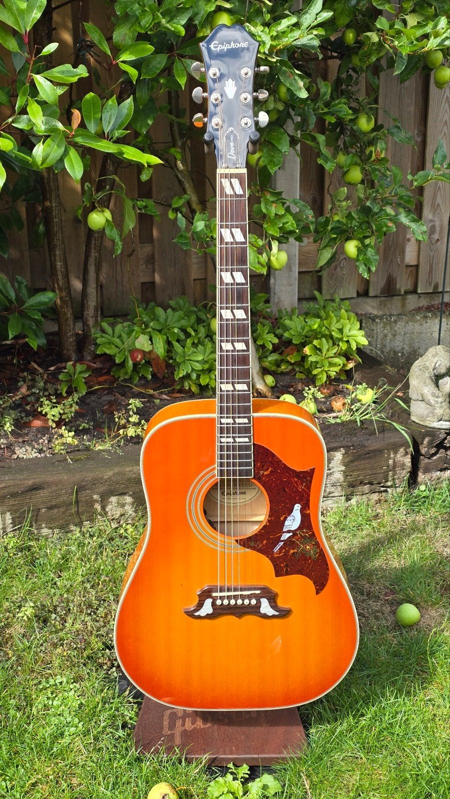 Epiphone Dove Pro 'Violin Burst', Muziek en Instrumenten, Snaarinstrumenten | Gitaren | Akoestisch, Ophalen of Verzenden, Zo goed als nieuw