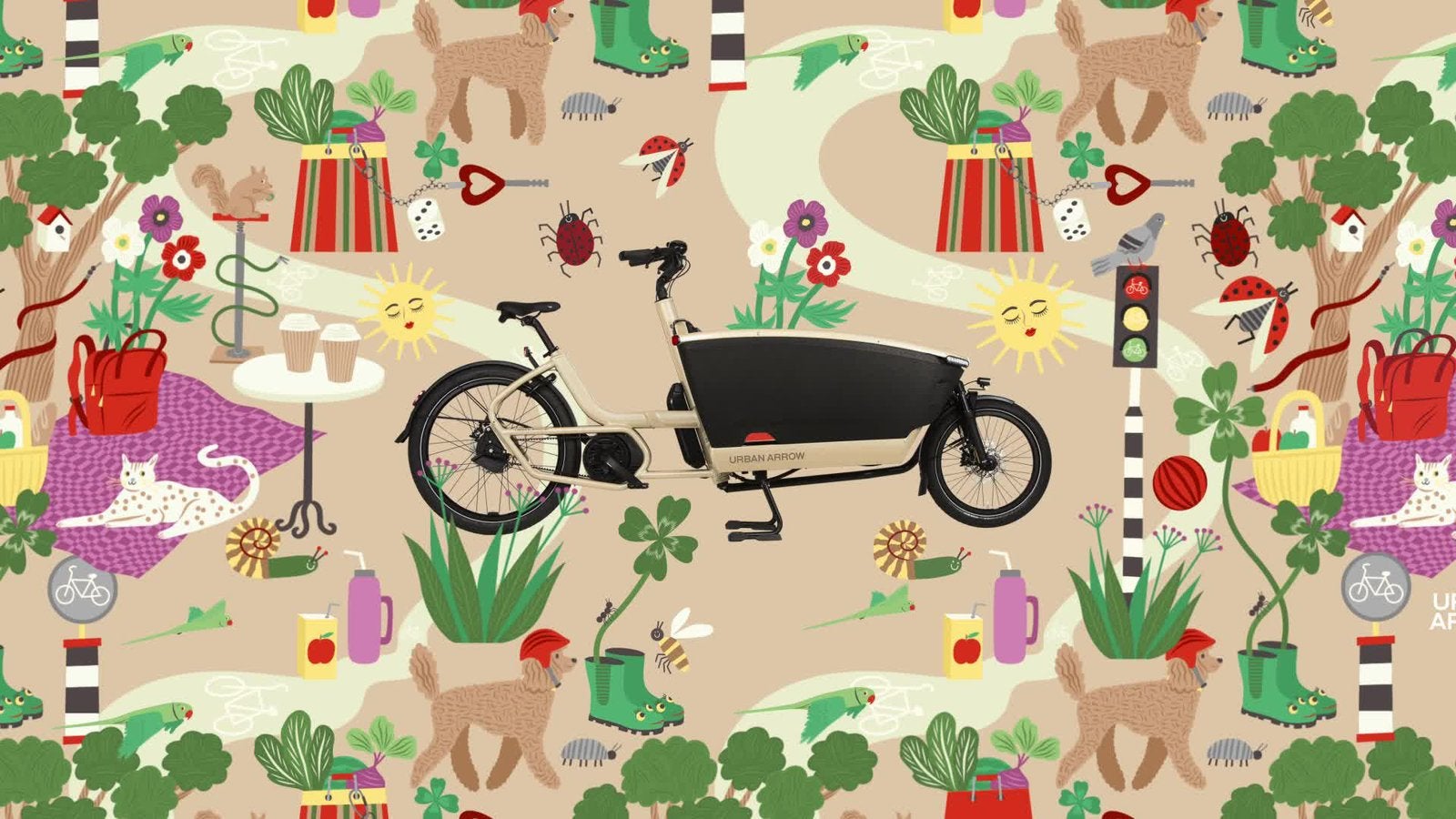 Urban Arrow - Limited  Edition Latte, Fietsen en Brommers, Fietsen | Bakfietsen, Ophalen of Verzenden, Nieuw, 4 kinderen of meer
