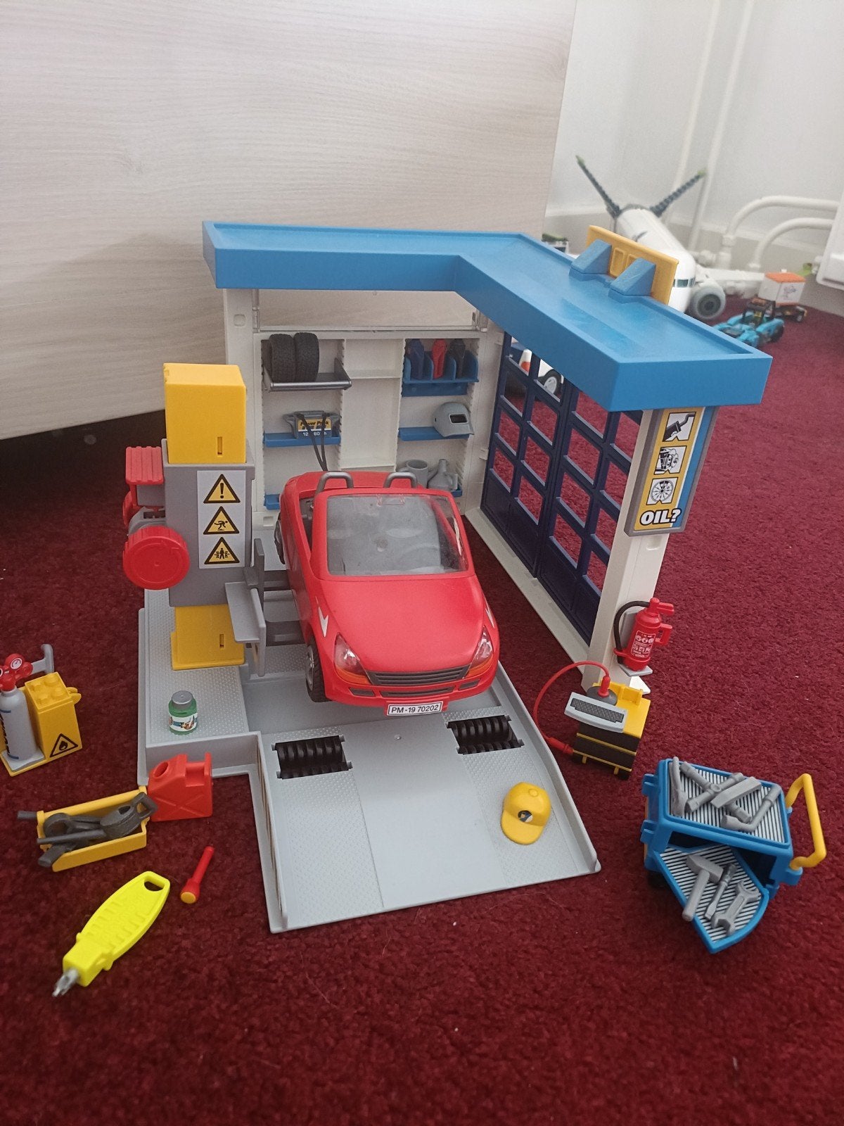 Playmobil 70202 Autogarage met Monteur, Ophalen of Verzenden, Zo goed als nieuw, Jongen of Meisje