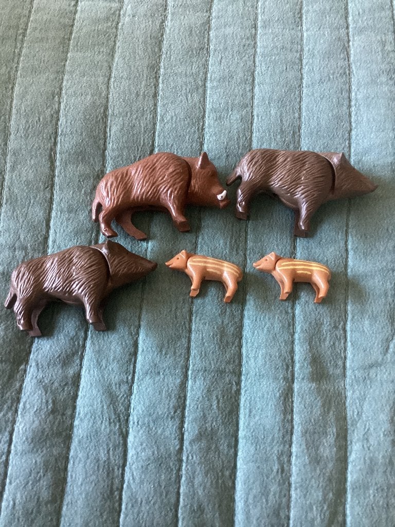 Playmobil, zwijnenfamilie, Ophalen of Verzenden, Gebruikt, Los playmobil
