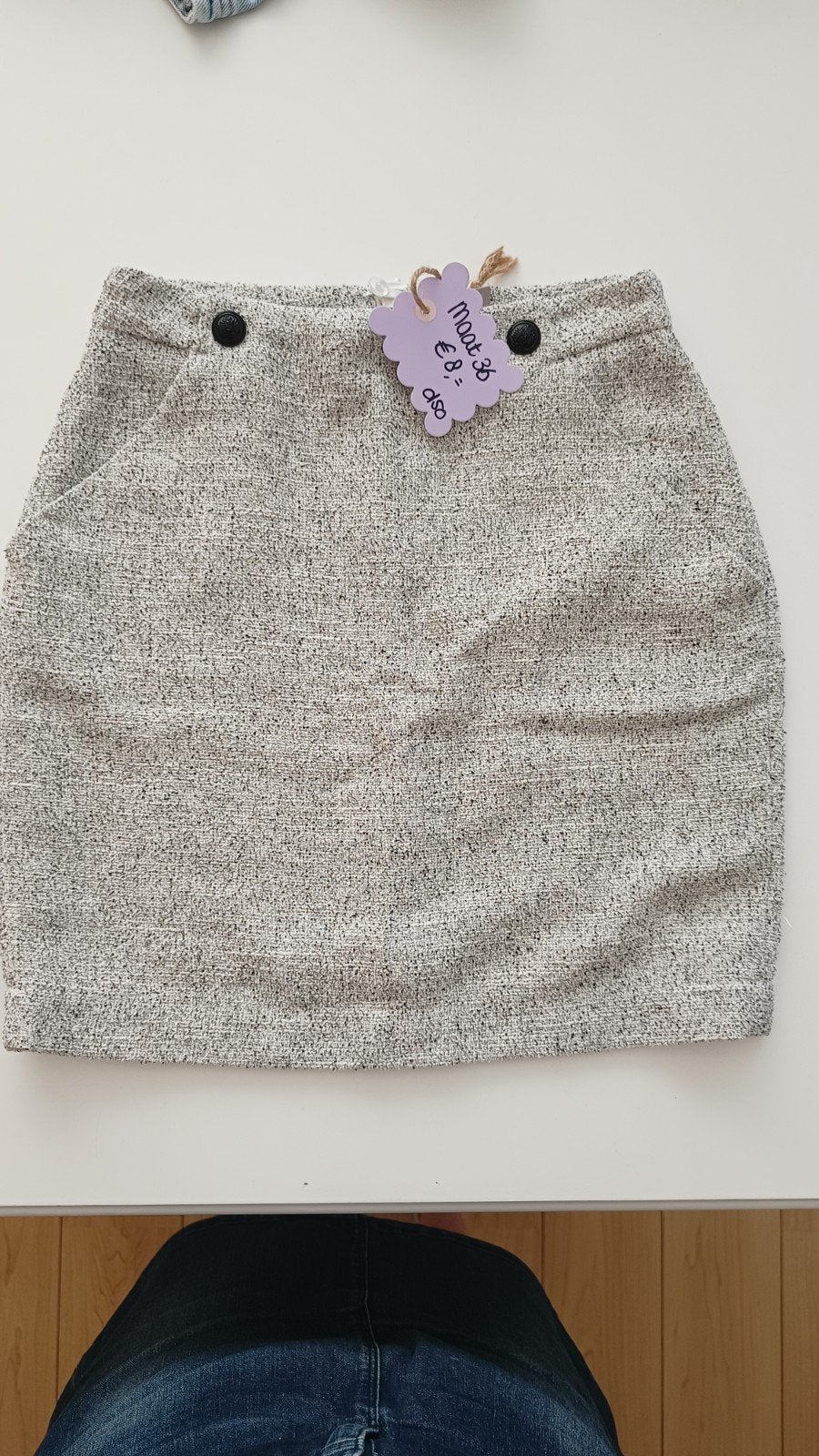 nieuw maat S /rok  jasje geruit /spijkerjasje Per stuk.€5.00, Ophalen of Verzenden, Nieuw, Overige kleuren, W30 - W32 (confectie 38/40)