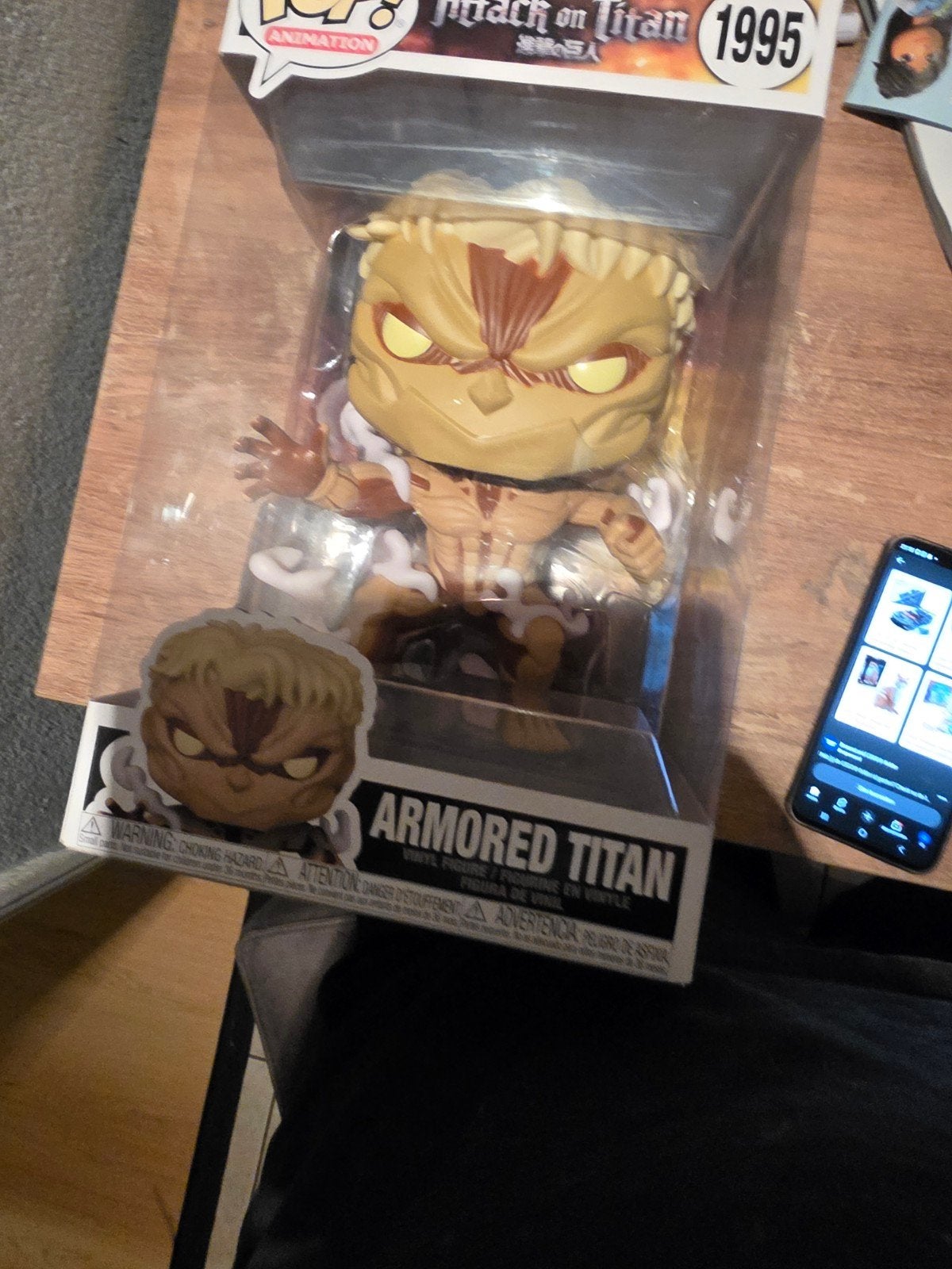 Funko Pop! Attack on Titan Armored Titan (Jumbo) #1995, Ophalen of Verzenden, Nieuw