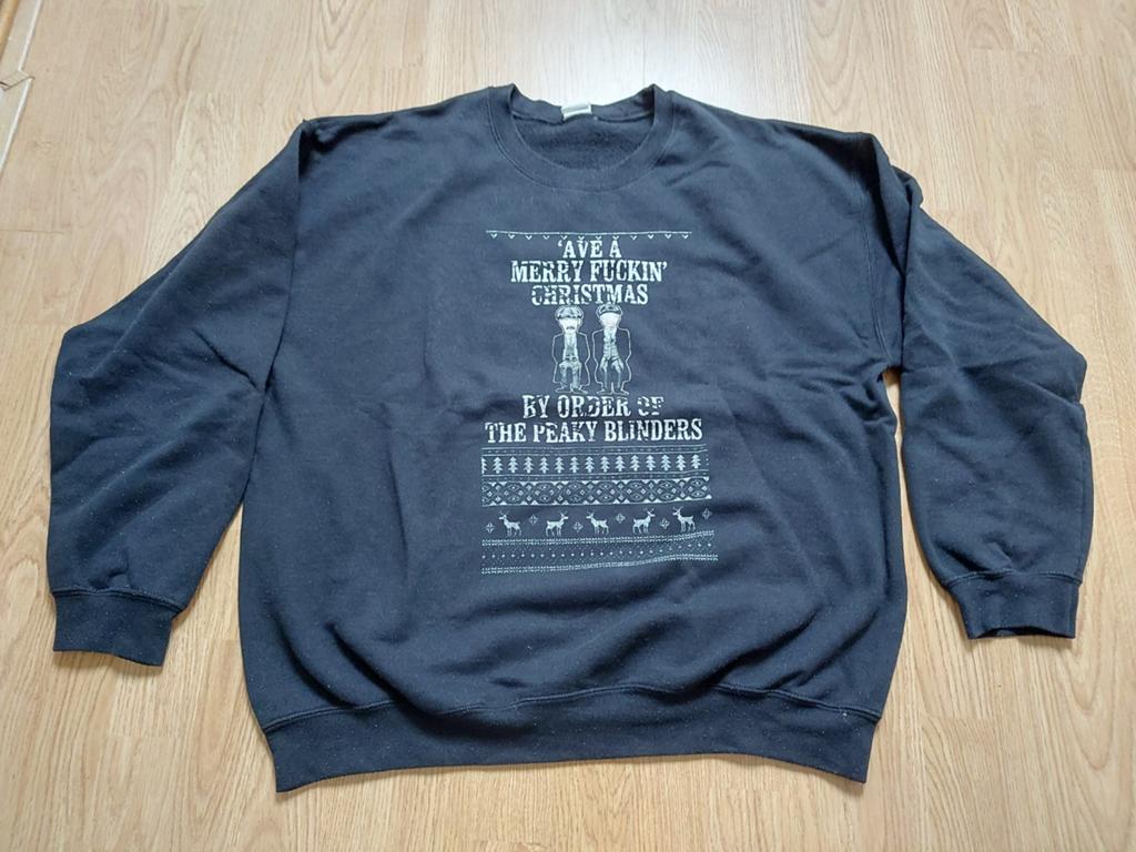 Kersttrui Peaky Blinders, zwart. Maat XL., Ophalen of Verzenden, Gedragen, Maat 56/58 (XL), Zwart