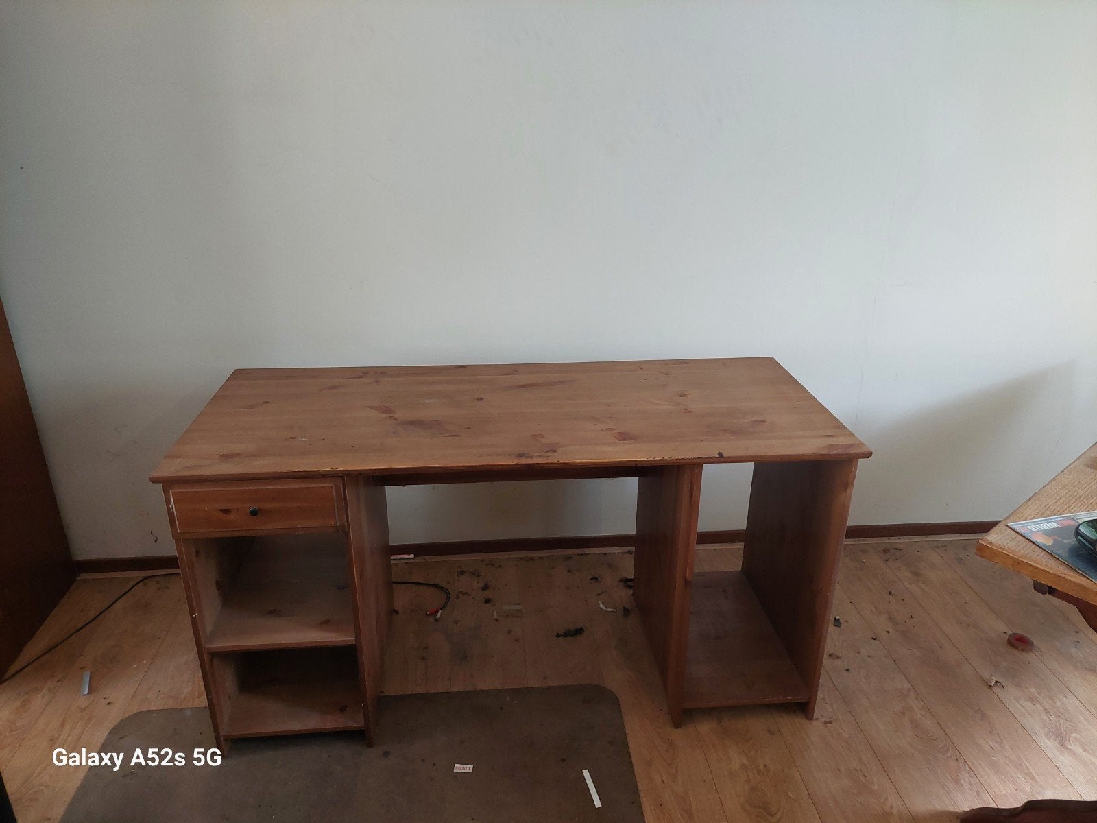 Grenen houten bureau, Huis en Inrichting, Bureaus, Ophalen of Verzenden, Gebruikt