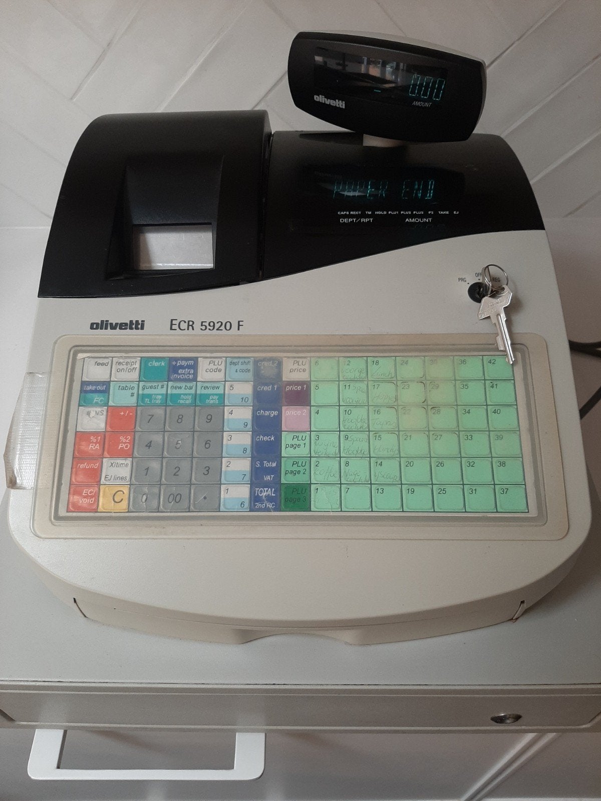 Kassa olivetti ecr 5920 F, Ophalen of Verzenden