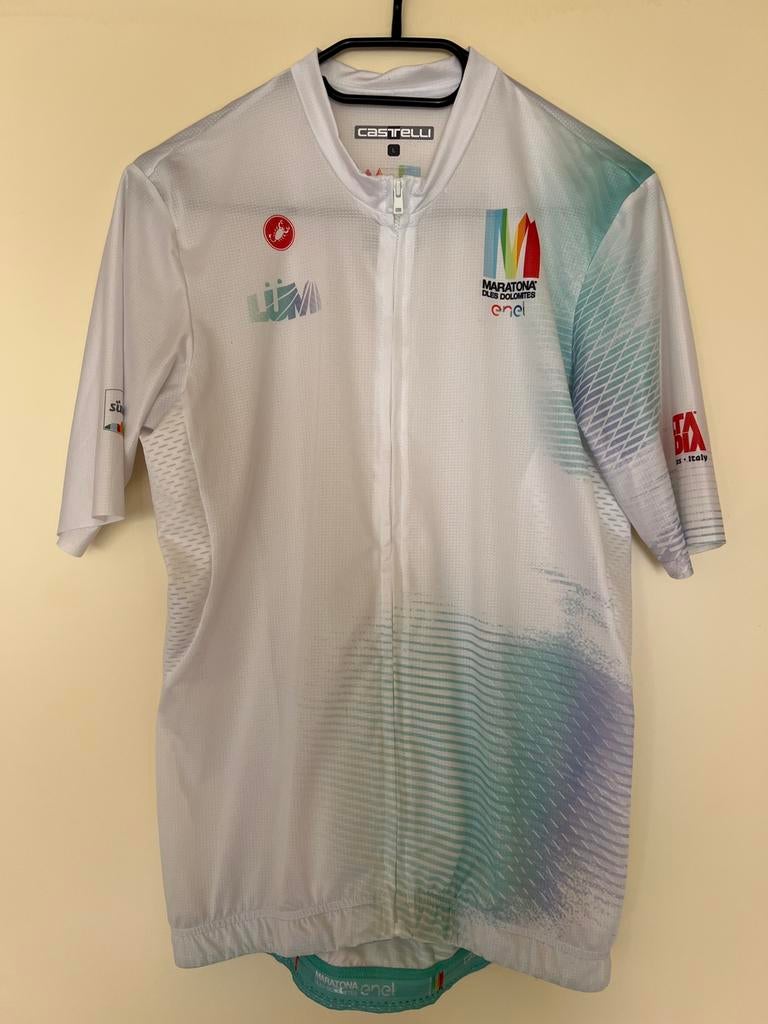 Officiële Castelli Maratona dles Dolomites Wielershirt Large, Fietsen en Brommers, Fietsaccessoires | Fietskleding, Heren, Nieuw