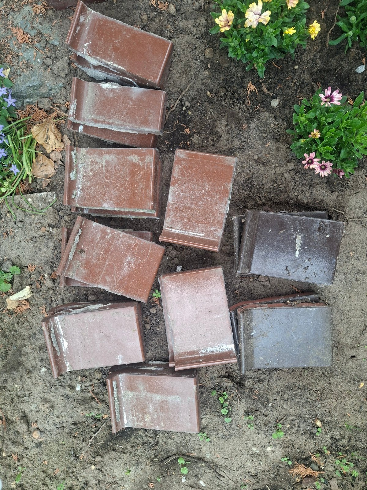 Raamdorpels / Waterlagen - Midden- en Donkerbruin, Gebruikt, Overige typen, Ophalen of Verzenden, Minder dan 5 m²