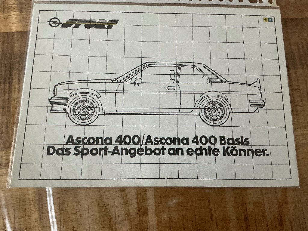 Opel Ascona 400 12 1980, Ophalen of Verzenden, Zo goed als nieuw, Opel
