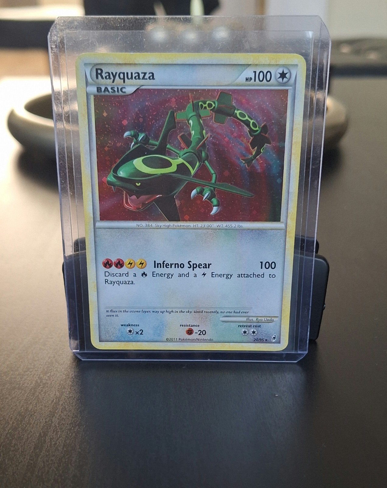 Rayquaza (CL 20) Holo, Ophalen of Verzenden, Zo goed als nieuw, Losse kaart, Foil