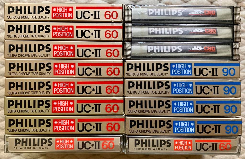 NOS Philips UCII 90 60 Ultra Chrome C60 cassettebandjes OVP, Cd's en Dvd's, Cassettebandjes, 2 t/m 25 bandjes, Ophalen of Verzenden