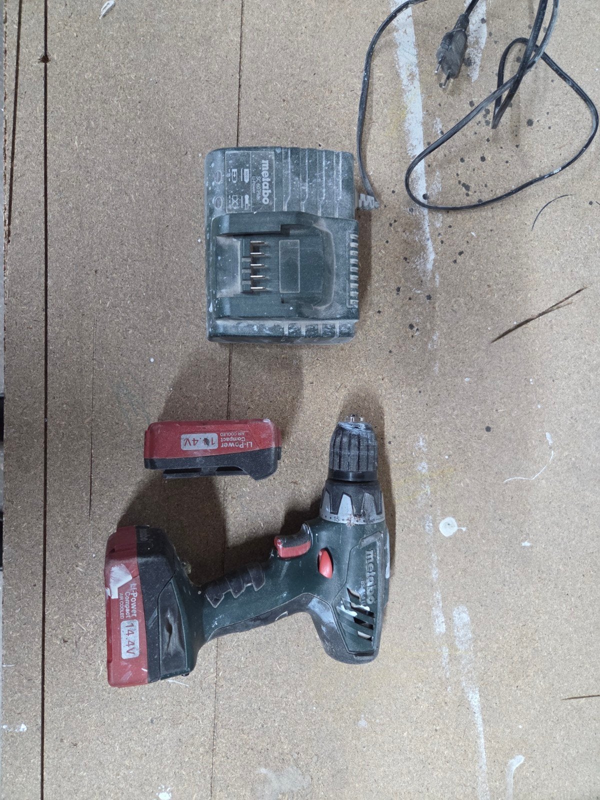 Metabo accuboormachine BS 14.4 Li, Ophalen of Verzenden, Gebruikt, Boor- en Schroefmachine