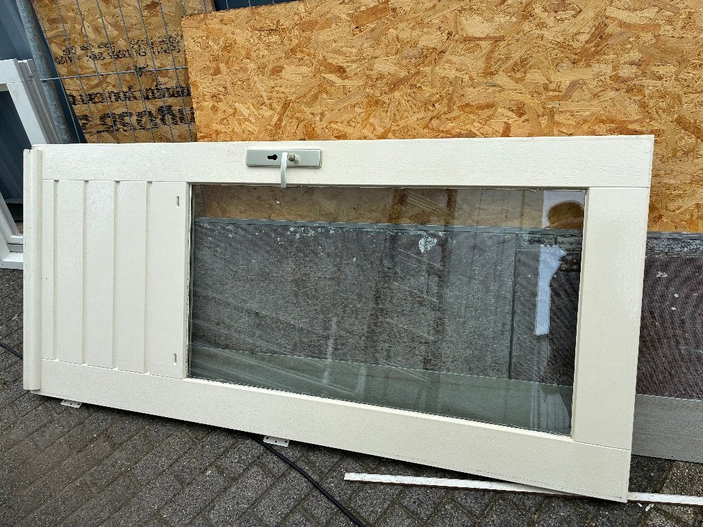 Achterdeur met borstwering 92,4x200,7, Doe-het-zelf en Verbouw, Deuren en Horren, Ophalen, Gebruikt, 80 tot 100 cm, Binnendeur