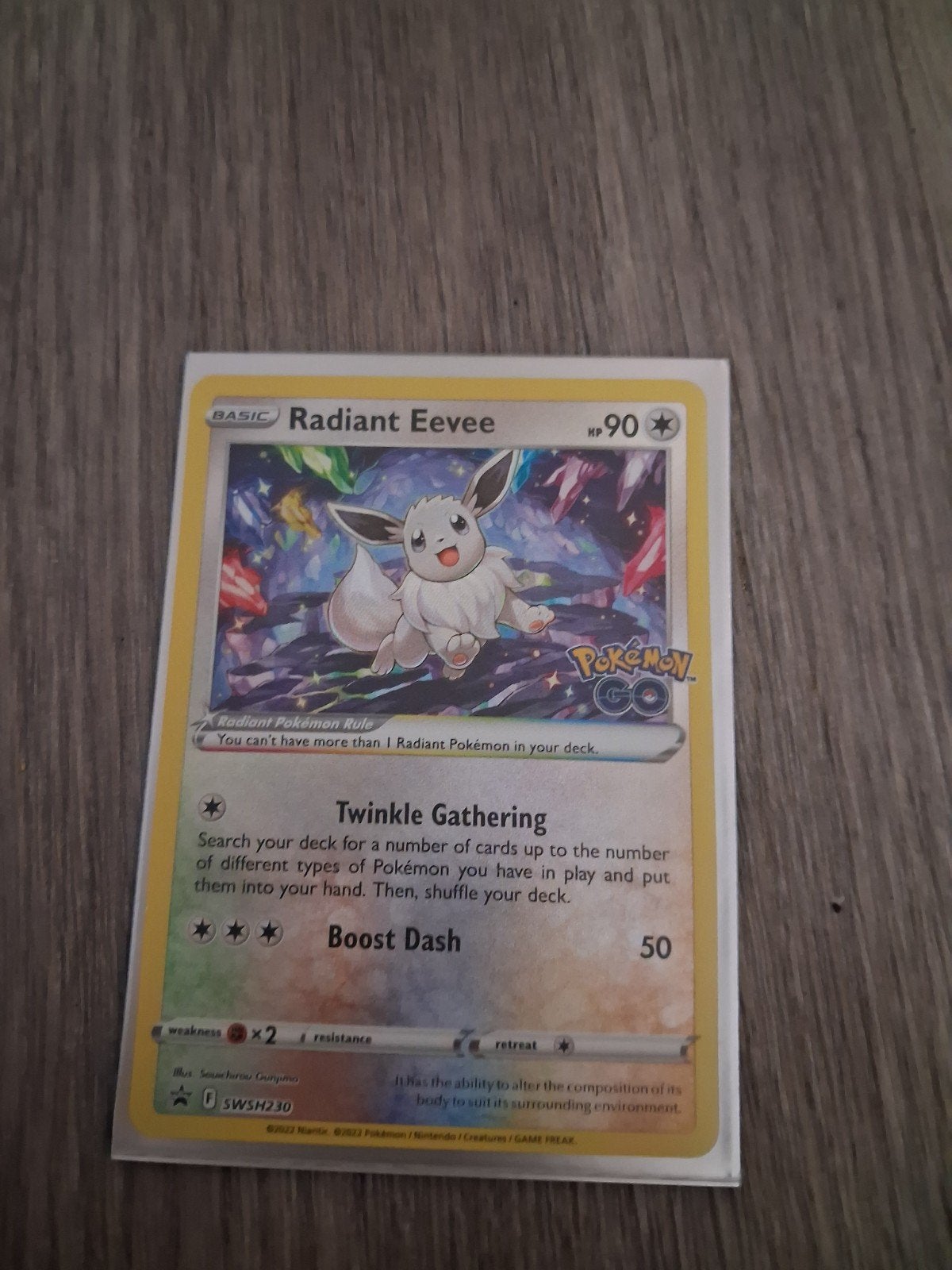 Radiant Eevee, Ophalen, Zo goed als nieuw